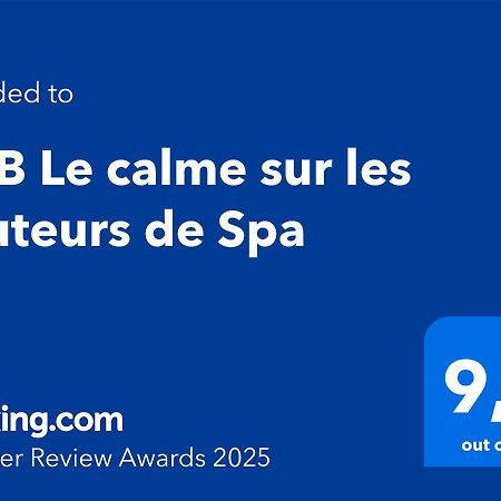 B&B Le Calme Sur Les Hauteurs De Spa Tiege Екстер'єр фото